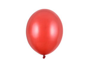 100szt Balony Strong 27cm, Metallic Poppy Red