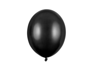 10szt Balony Strong 27cm, Metallic Black