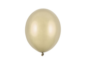 100szt Balony Strong 27 cm, Metallic Cold Gold