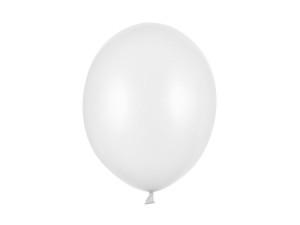 100szt balony Strong 30cm Metallic Pure White
