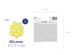 10szt balony Strong 30cm Metallic Lemon Zest