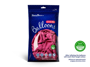 100szt Balony Strong 30cm, Pastel Hot Pink
