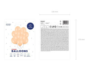 10szt balony Strong 30cm Pastel Light Peach