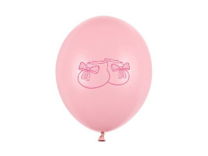 50szt balony 30cm Buciki Pastel Baby pink