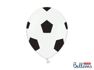 6szt balony 30 cm piłka nożna