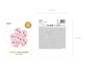 6szt Balony 30 cm Konik Pastel Pale Pink