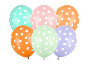 50szt balony 30cm Kropki
