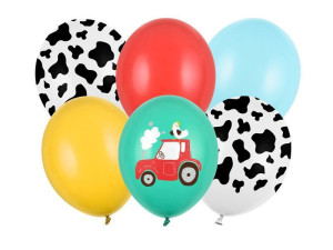 6szt Balony 30 cm Farma