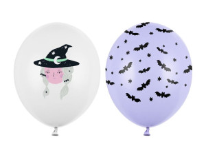 50szt balony 30cm Witch, mix