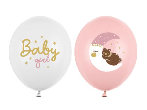 50szt balony 30cm Baby girl, mix