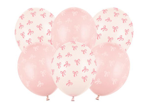 6szt balony 30cm Kokardki, mix