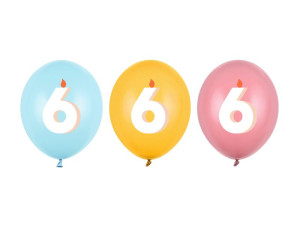 50szt balony 30cm 6, mix