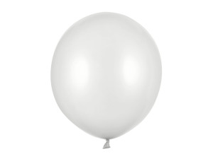 25szt Balony Strong 43cm, Metallic Silver Snow