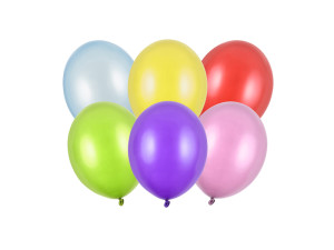 100szt Balony Strong 12cm, Metallic Mix
