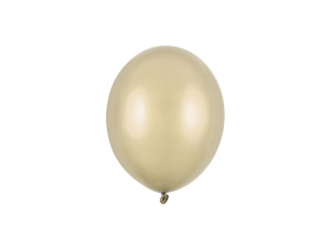100szt Balony Strong 12 cm, Metallic Cold Gold