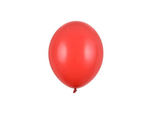 100szt balony Strong 12cm Pastel Poppy Red