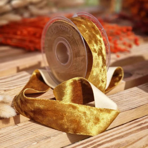 wstążka CHENILLE 40mm*10m GOLD