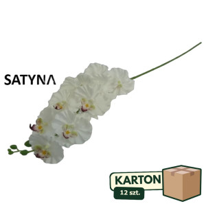 12szt Sztuczna Gałązka Storczyka Satynowego wys:95cm