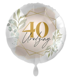 Balon foliowy Adikbal 18'' (43 cm) 40urodziny