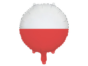 Balon foliowy Flaga Polski 35cm mix