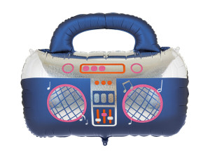 Balon foliowy Boombox 98cm x 70,5cm granatowy