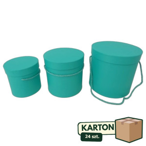 24szt Zestaw 3 Pudełek Flowerbox Tiffany Mat