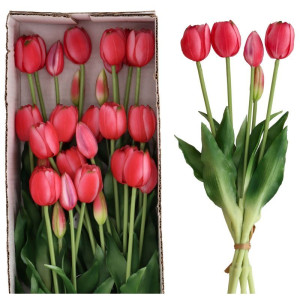 12szt bukiety tulipanów gumowych(5) wys:40cm