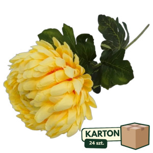 24szt Chryzantema sztuczna premium na łodydze wys: 73cm