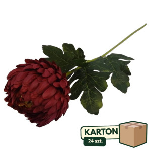 24szt Chryzantema sztuczna premium na łodydze wys: 73cm