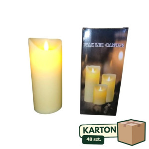 48szt świeca led wys:17,5cm szer:7,5cm