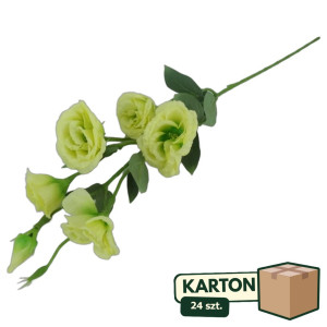 24szt Eustoma sztuczna gałązka kwiatowa wys:85cm