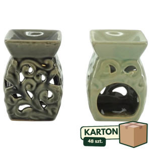 48szt Kominek ceramiczny do wosków i olejków zapachowych wys:12cm