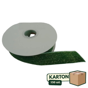 150szt wstążka welurowa (CHN) z brokatem (CHN) 2,5cm x 10y