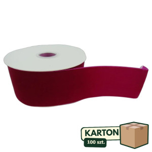 100szt wstążka welurowa (CHN)owa (CHN) 5cm x 10y