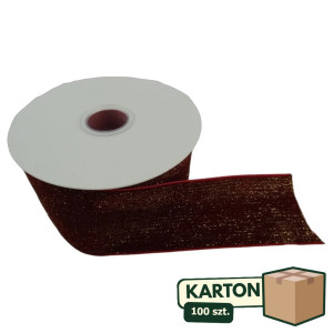 100szt wstążka welurowa (CHN)owa (CHN) 5cm x 10y