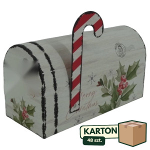 48szt skrzynka na listy - pudełko ozdobne wys: 13cm szer: 23cm x 10cm