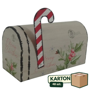 48szt skrzynka na listy - pudełko ozdobne wys: 13cm szer: 23cm x 10cm