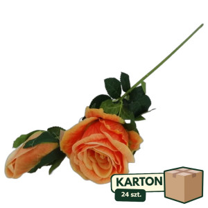 24szt róże 3D na łodydze z pąkiem wys:68cm