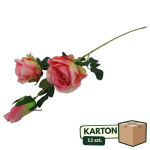 12szt róża gałązkowa 3D 2+1 wys: 83cm