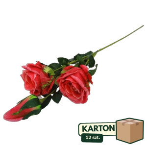 12szt róża gałązkowa 3D 2+1 wys: 83cm