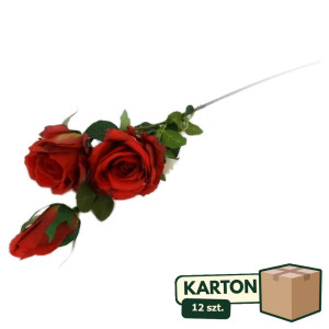 12szt róża gałązkowa 3D 2+1 wys: 83cm