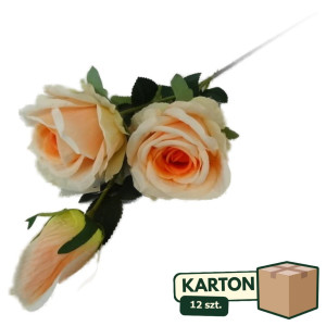 12szt róża gałązkowa 3D 2+1 wys: 83cm