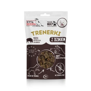 SYTA MICHA Trenerki z Dzikiem dla Psa 80g