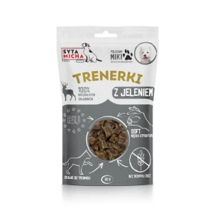 SYTA MICHA Trenerki z Jeleniem dla Psa 80g