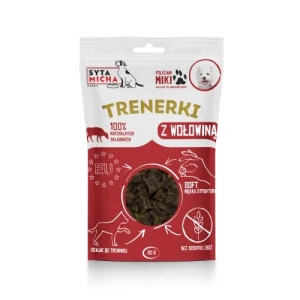 SYTA MICHA Trenerki z Wołowiną dla Psa 80g