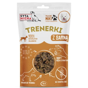 SYTA MICHA Trenerki z Sarną dla Psa 80g