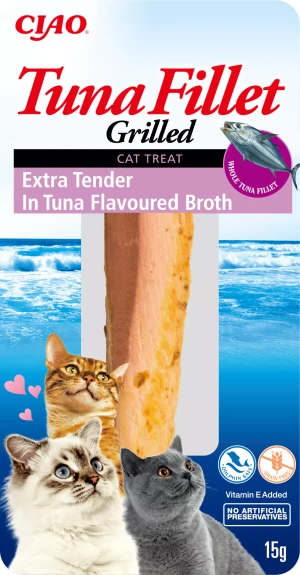 INABA Ciao Grillowany Filet z tuńczyka w ekstra delikatnym bulionie z tuńczyka 15g