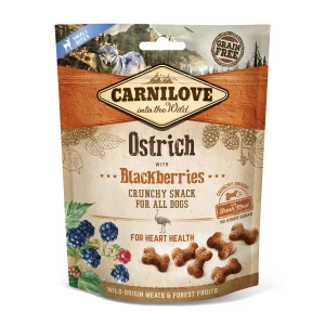 CARNILOVE Crunchy Snack Ostrich & Blackberries Struś z Jeżynami 200g