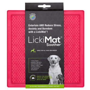 LICKIMAT Soother Miękka Mata do Lizania dla Psa - Różowa