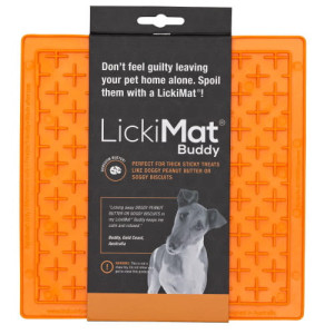 LICKIMAT Buddy Miękka Mata do Lizania dla Psa - Pomarańczowa